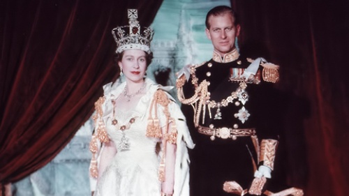 Elizabeth II and Philip after Coronation