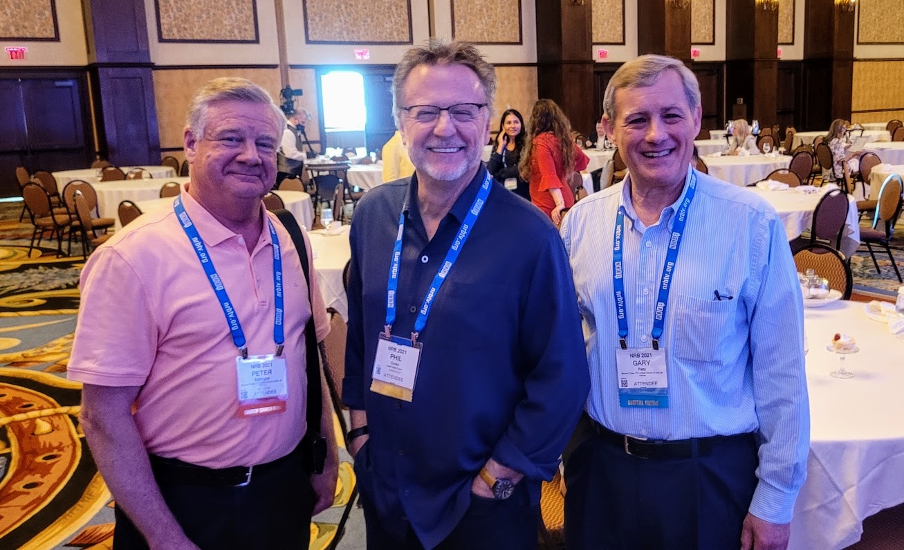 Phil Cooke with Peter Eddington and Gary Petty at the National Religious Broadcasters Conference in Dallas, Texas.
